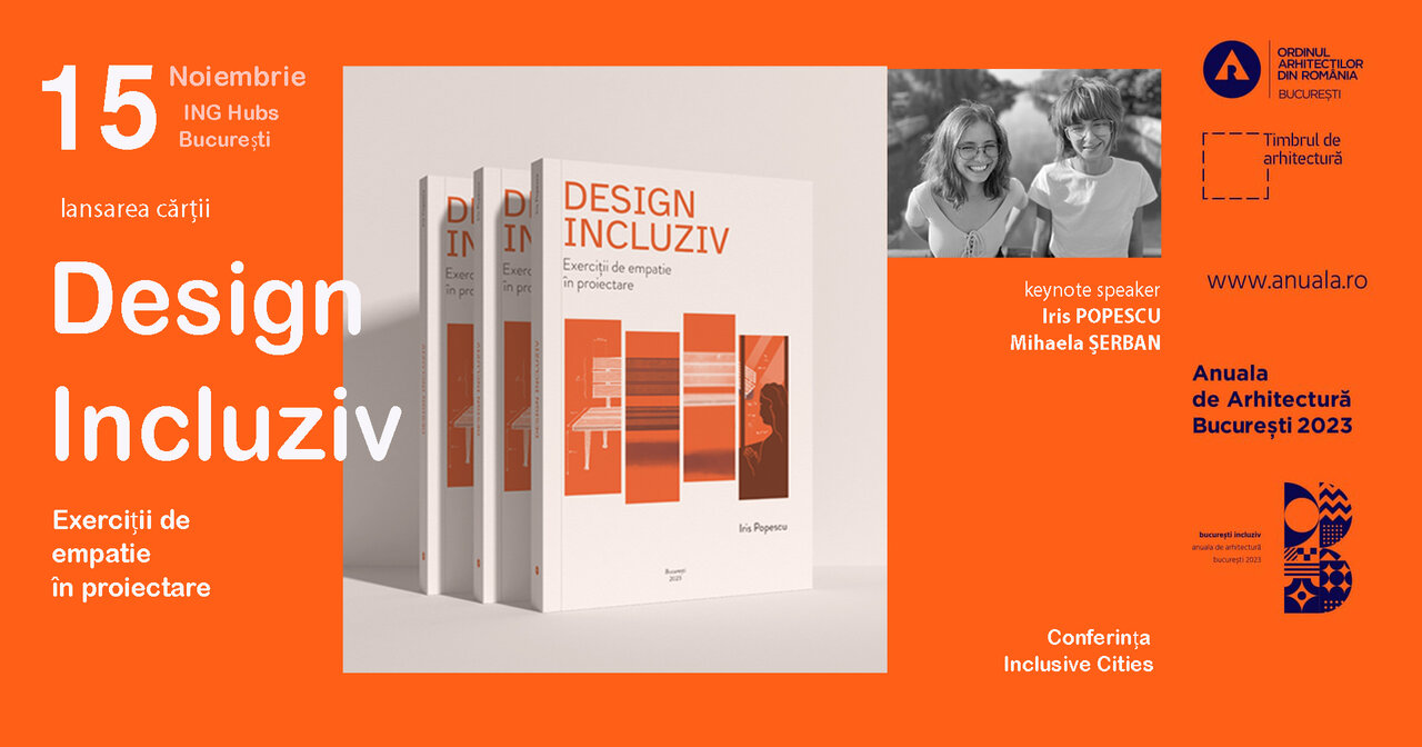 the cover of the event with the photo of me and my collegue Mihaela and the book.