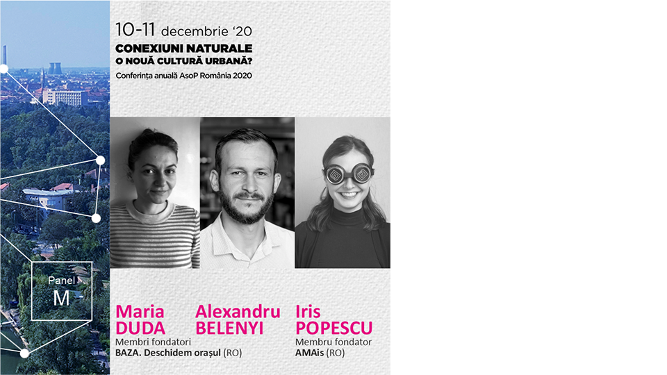 me and two other speakers from Baza in the panel.