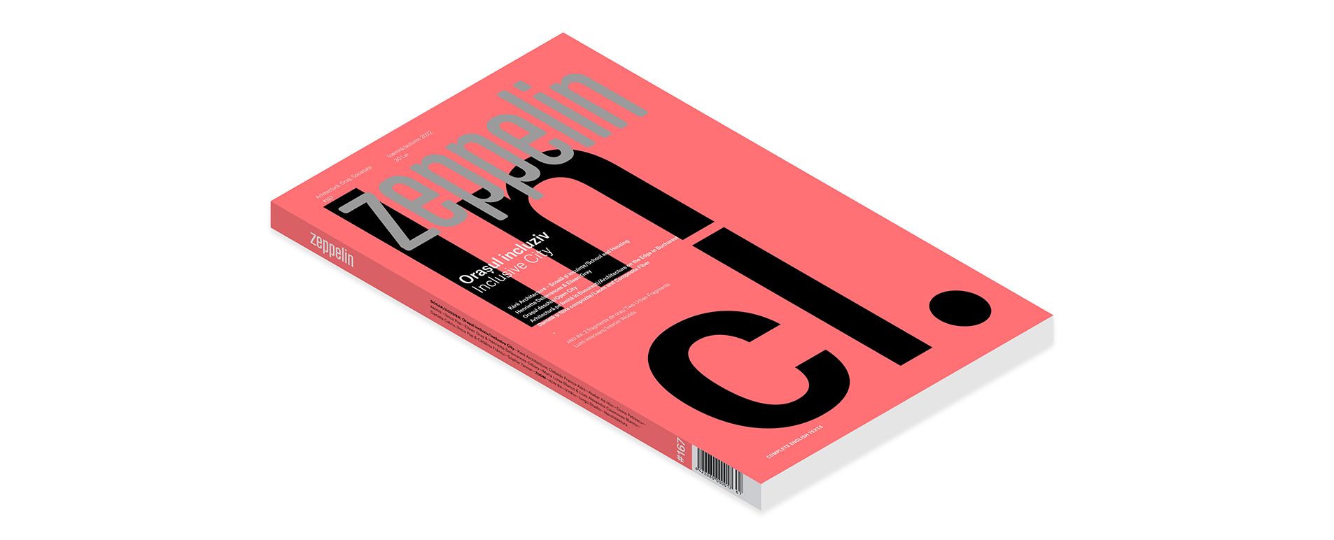 The cover of the Zeppelin magazine rendered in 3d.